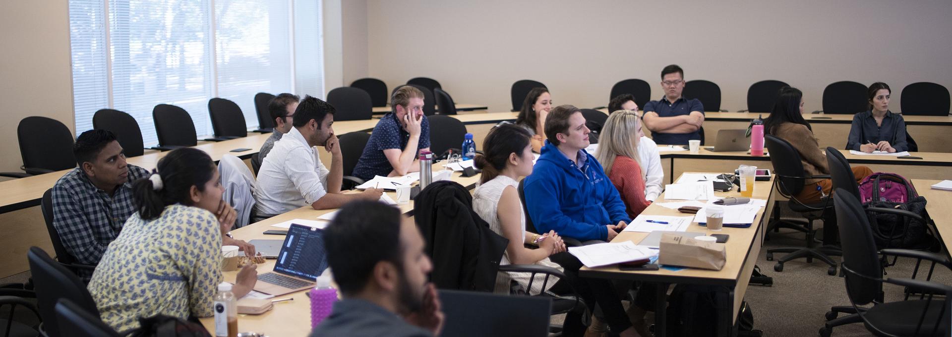 GSM students in class at the San Ramon campus