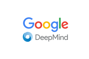 Google and DeepMind logos displayed side by side on a white background.