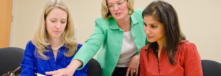 Professor Shannon Anderson with Bay Area MBA students at Bishop Ranch in 2011.
