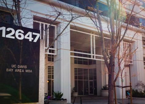 Exterior view of the UC Davis Bay Area MBA building at Bishop Ranch in San Ramon