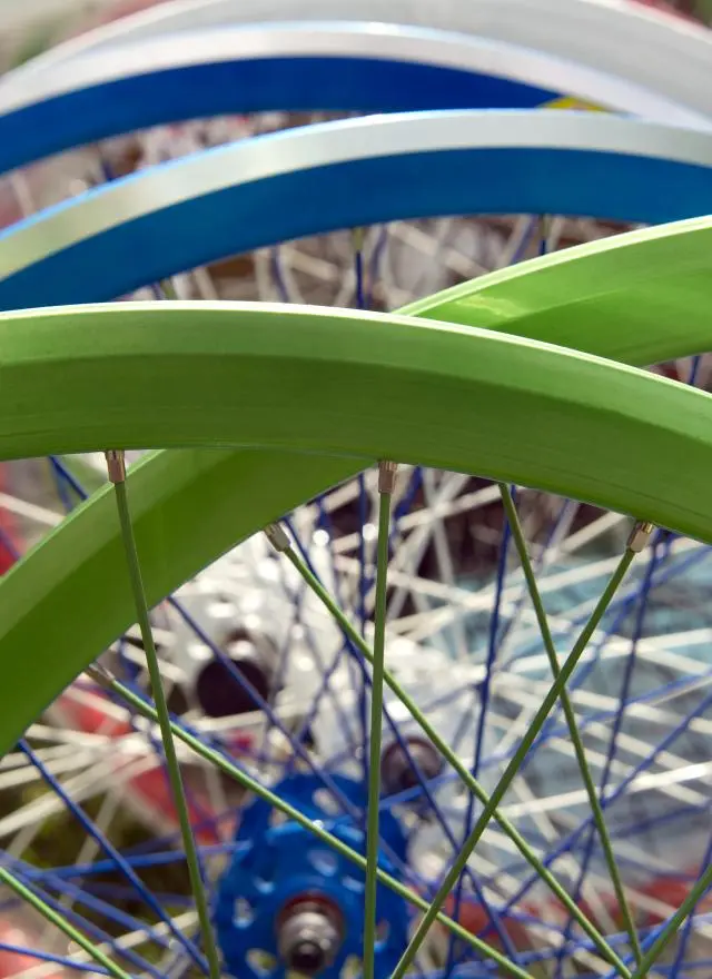 Bike Parts on campus