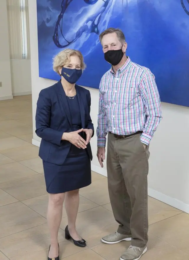 Maurice Gallagher and Allison Brashear at UC Davis Health