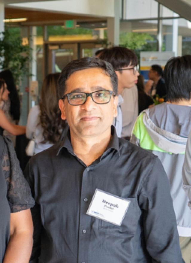 Deepak Paudel and MPAc alum in Gallagher Hall