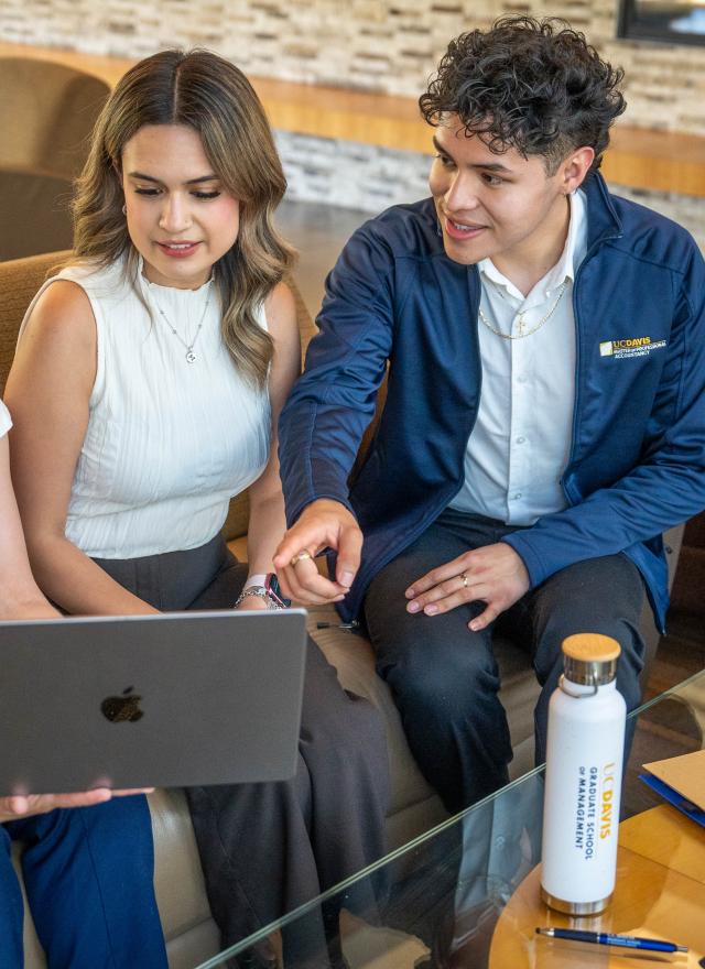 UC Davis MPAc student team in Gallagher Hall lobby