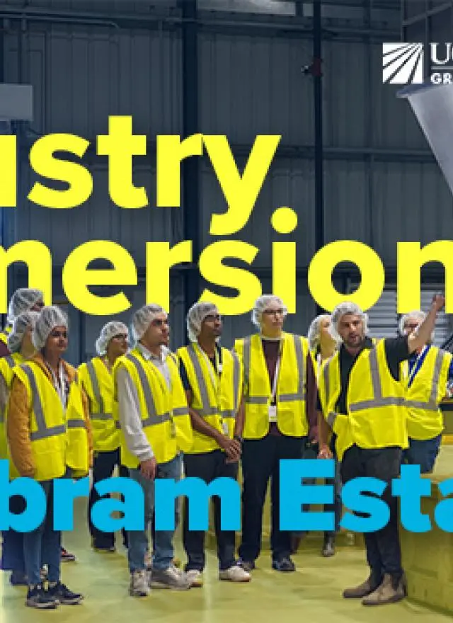 Students in safety vests