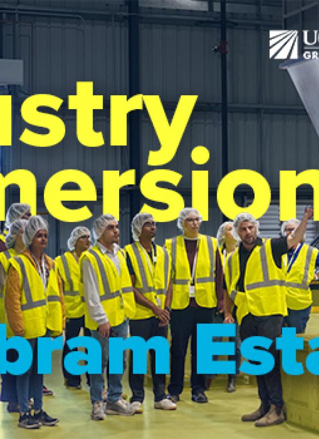 Students in safety vests