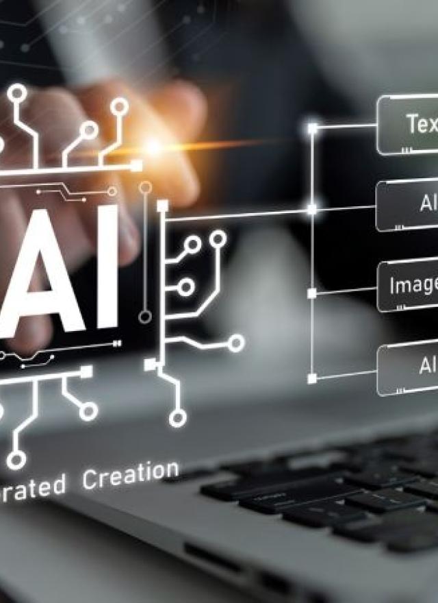 graphic with letters AI 