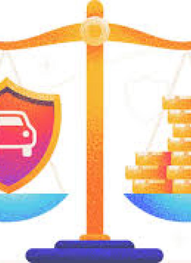 A scale with a car icon on the left, and a stack of gold coin on the right