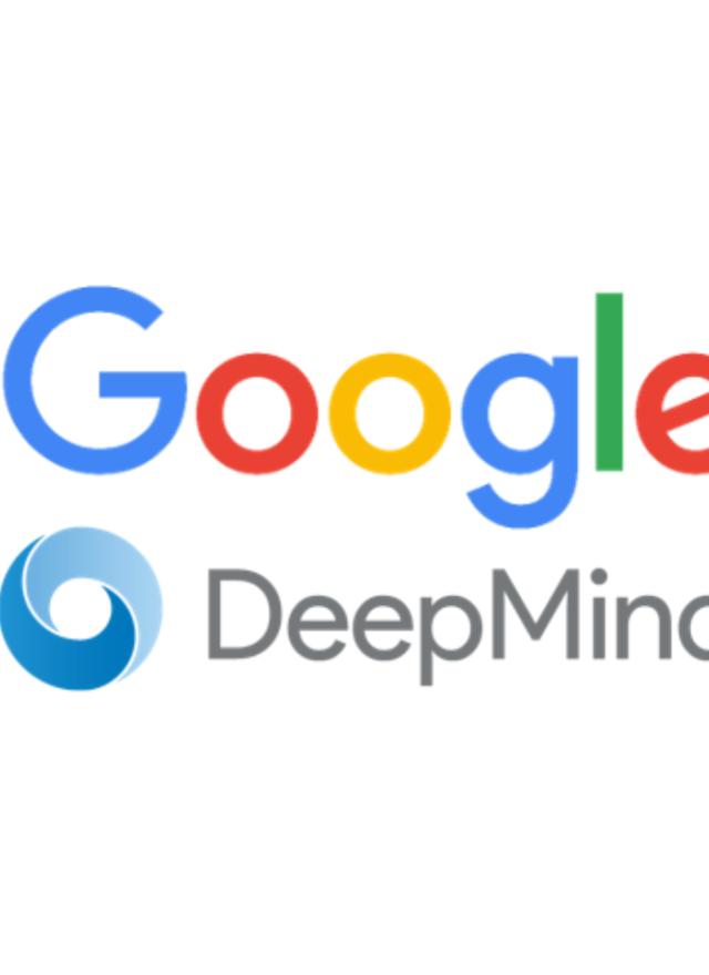 Google and DeepMind logos displayed side by side on a white background.