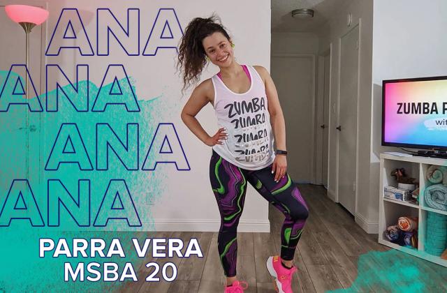 Ana Parra Vera MSBA 20 leads Google Zumba class 