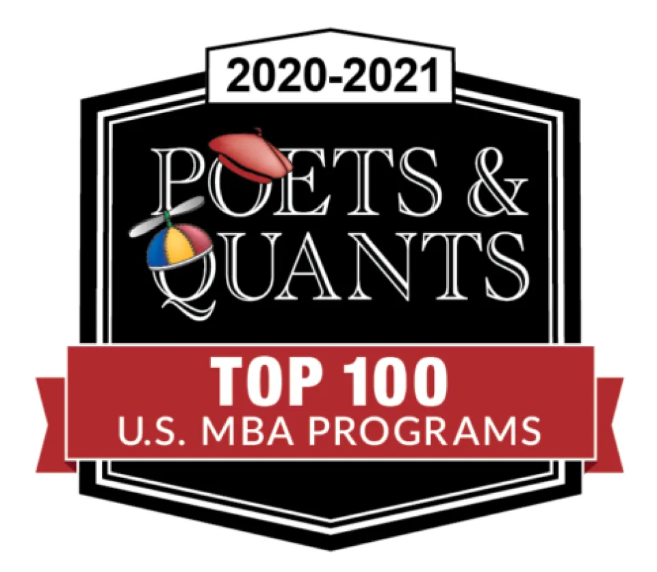 2020-2021 PoetsQuants Top 100 US MBA Programs Logo