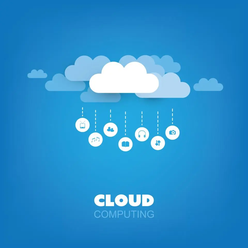 Cloud computing illustration