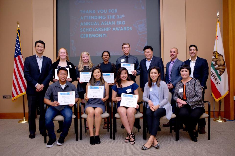 Kevin Leung at the Asian ERG awards presentation