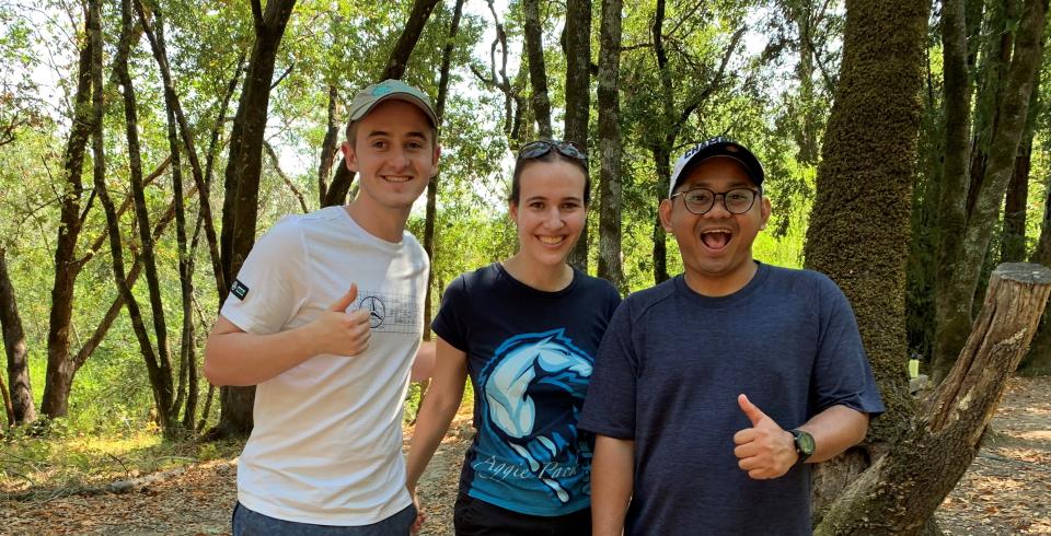 Full-Time MBA students at the Sonoma ropes course