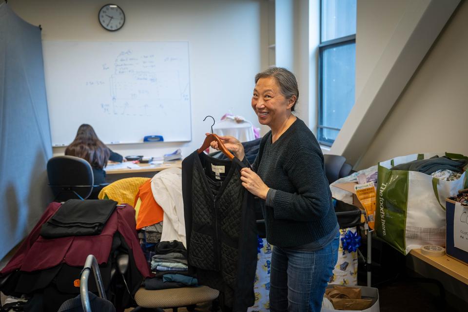 Gina Dokko in conference room in Gallagher Hall