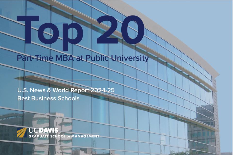 US News Ranking - Top 20 Public Part-Time MBA 