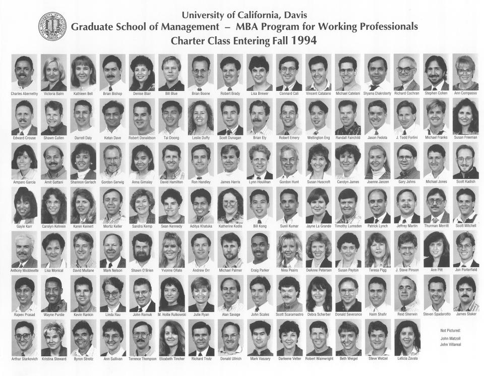 Class photo of 1994 MBA Program for Working Professionals in Sacramento