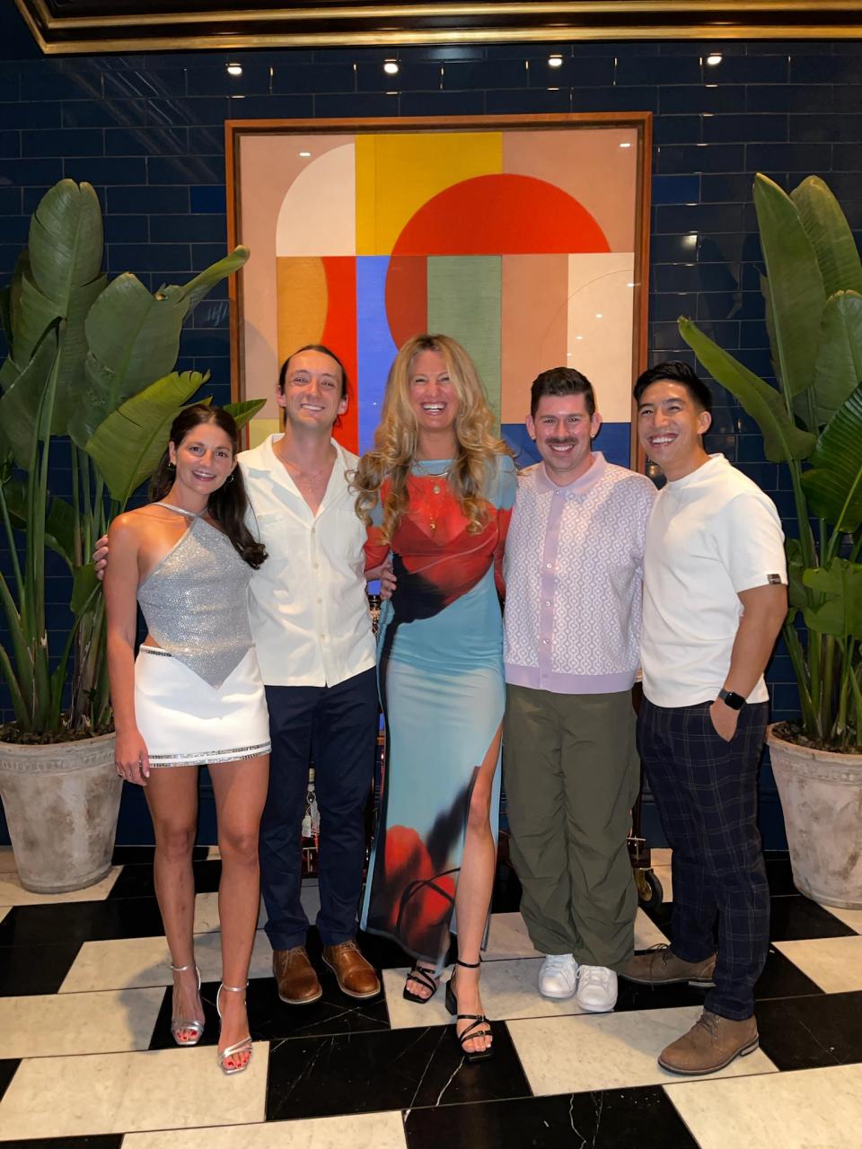 Kevin Leung with Survivor cast members