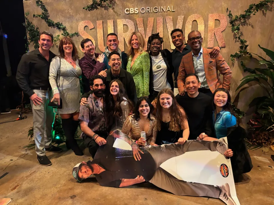 Kevin Leung with Survivor cast memebrs