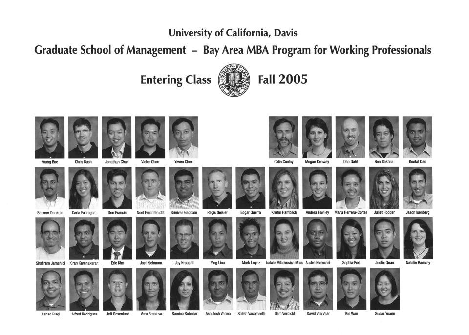 Bay Area MBA Entering Class of 2005 Composite 
