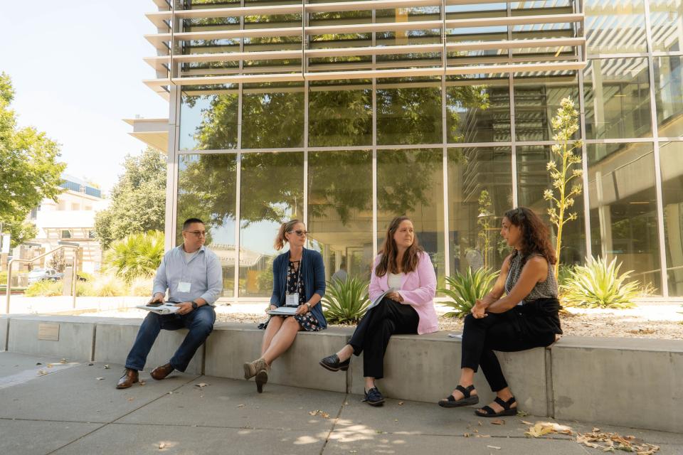 2025 leadership academy participants outside of Gallagher Hall