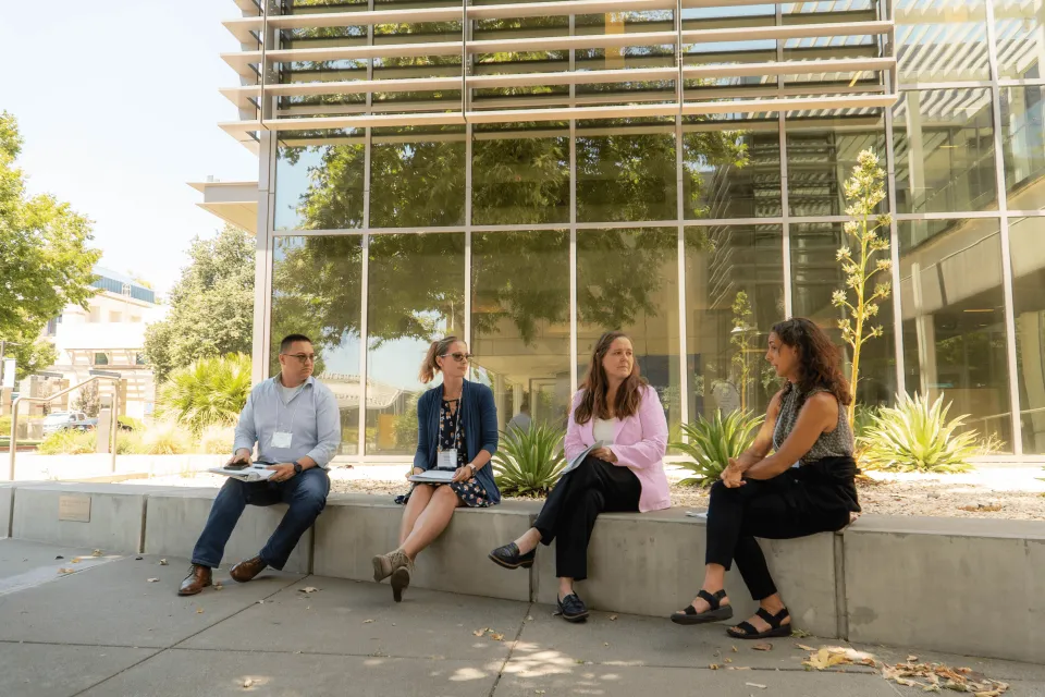 2025 leadership academy participants outside of Gallagher Hall