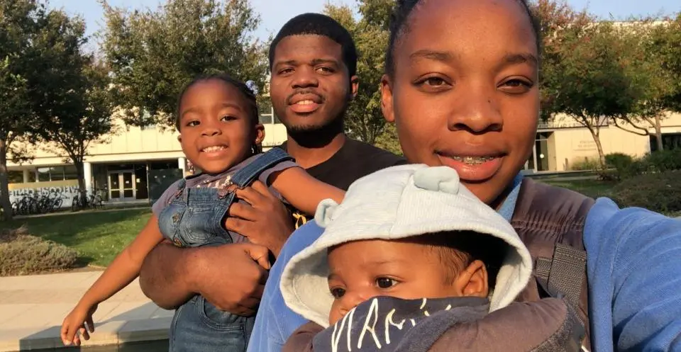 Dominique Stearne with her husband, Carl, daughter, Isabella, and son Bryson