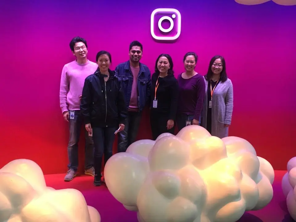 MSBA students at a small reunion at Facebook and Instagram