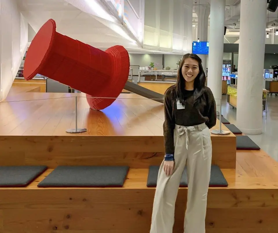 Jacqueleine Ngo at the Pintrest headquarters in San Francisco
