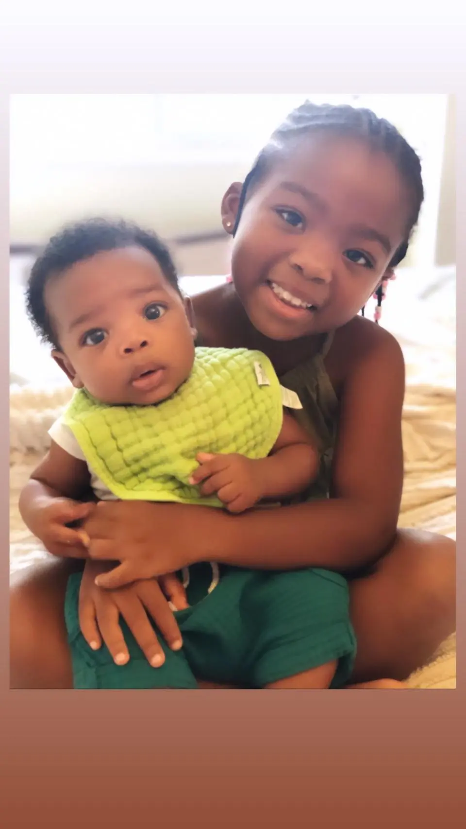 Carl Stearne's children Isabella and Bryson