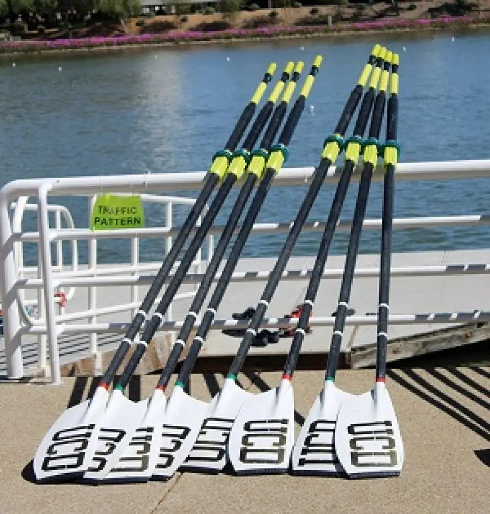 UC Davis crew team paddles