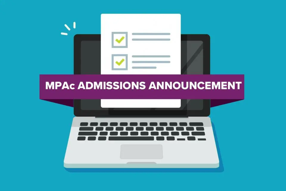 MPAc Admissions Announcement