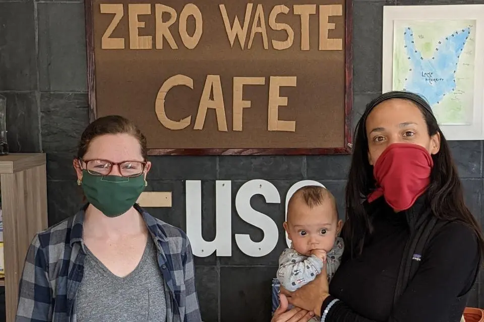 Jill Holloway MBA 18 at the Oakland MudLab Café and Store