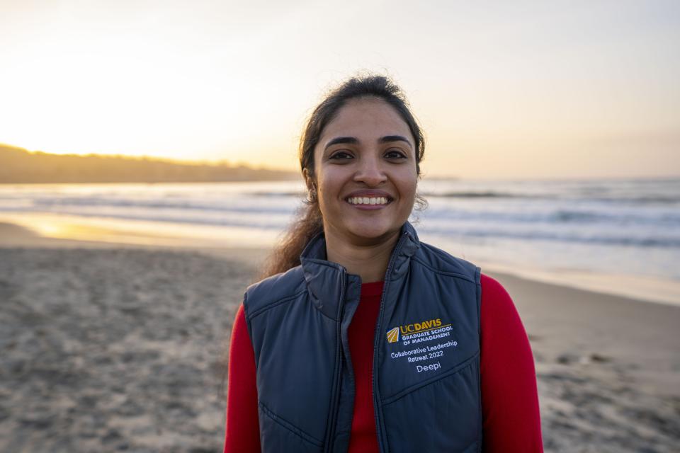 Deepi Agarwal MBA 22 at Collaborative Leadership Retreat in Monterey