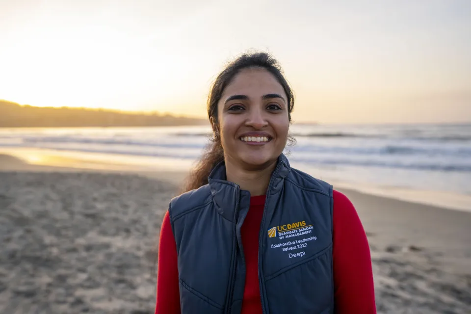 Deepi Agarwal MBA 22 at Collaborative Leadership Retreat in Monterey