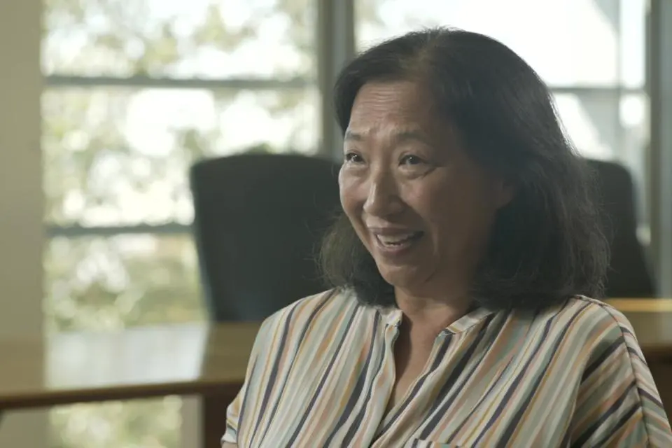 Side profile view of Gina Dokko