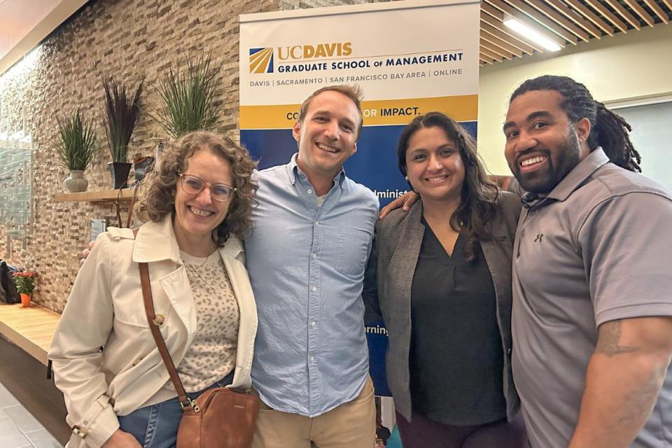 UC Davis Online MBA students at residential program