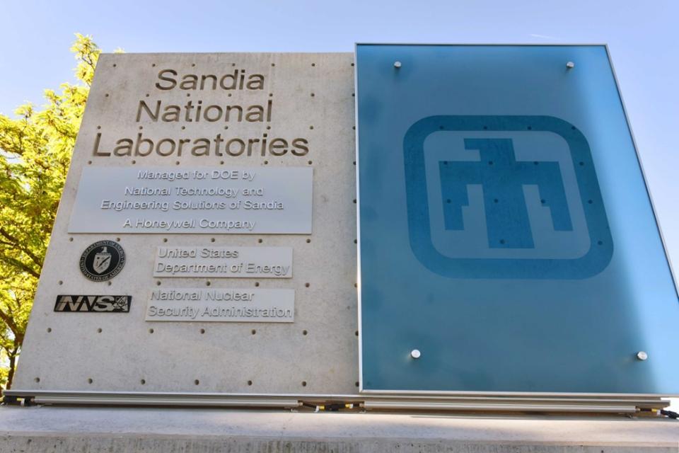 Outdoor sign that reads Sandia National Laboratories