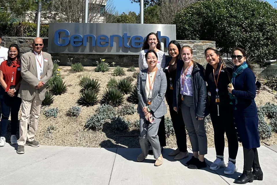 UC Davis MBA student tour Genentech 