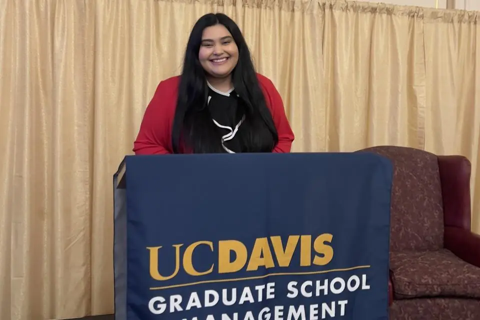 Alexis Rangel at a podium