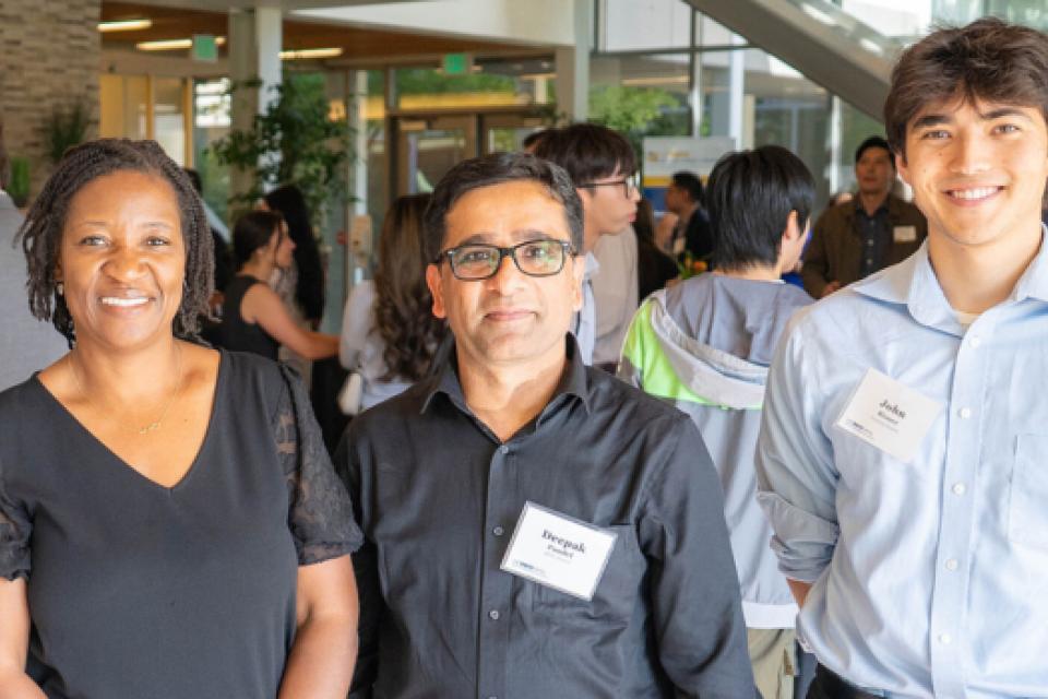 Deepak Paudel and MPAc alum in Gallagher Hall