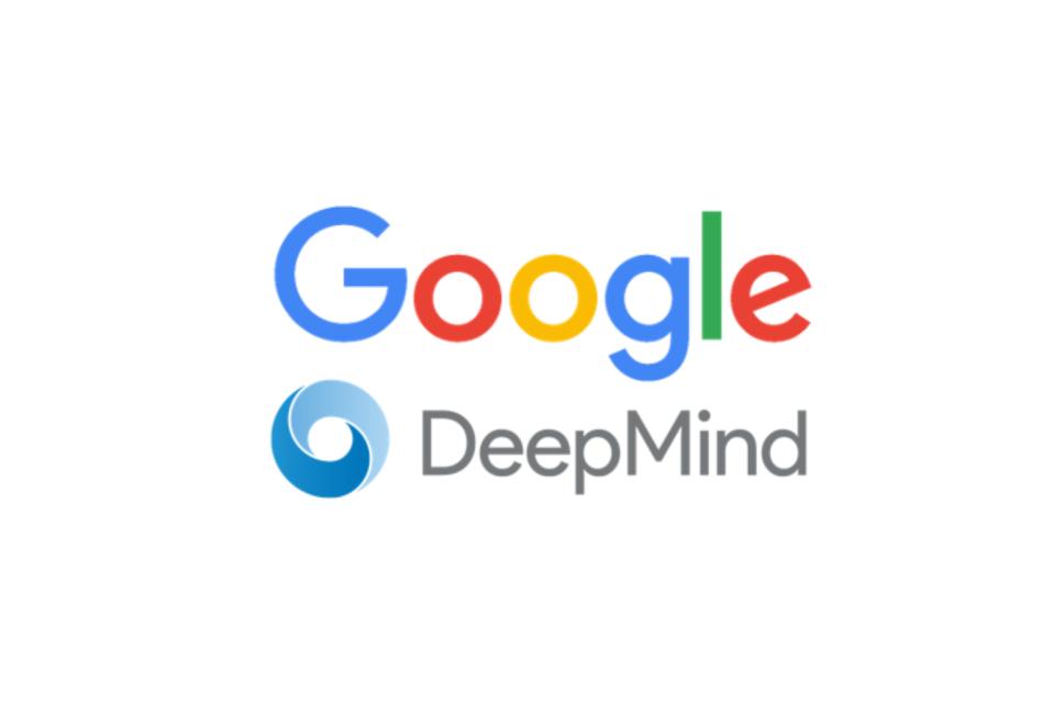 Google and DeepMind logos displayed side by side on a white background.