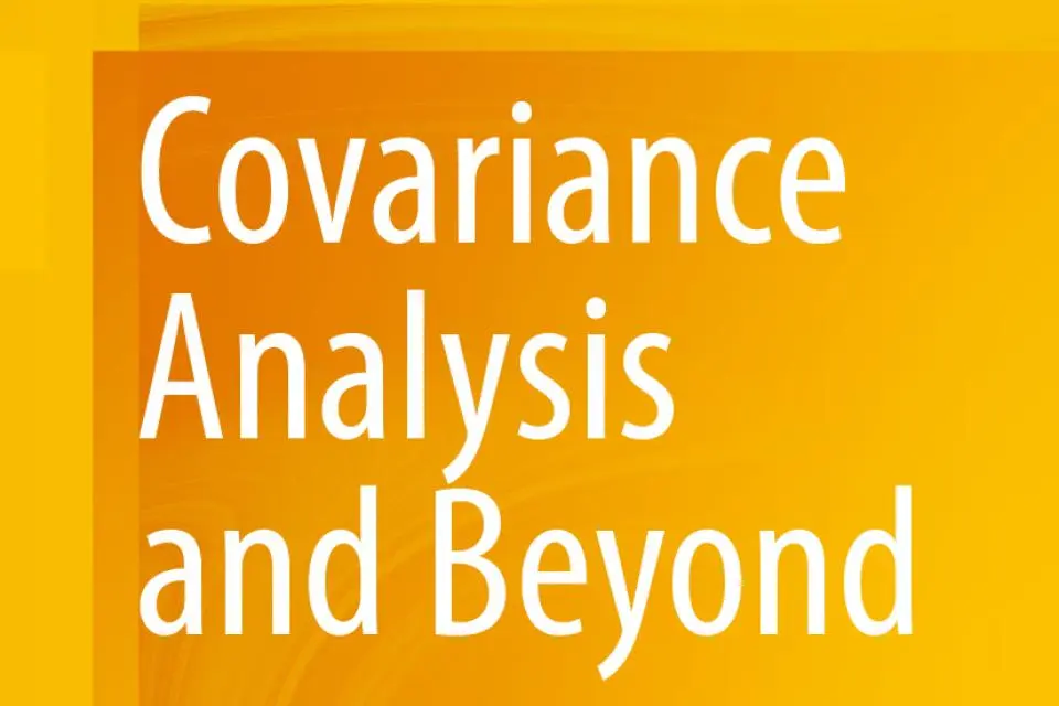 Book cover with a yellow-orange background displaying the title "Covariance Analysis and Beyond" by Wei Lan and Chih-Ling Tsai, published by Springer.