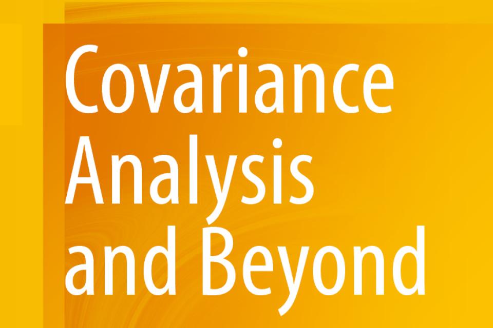 Book cover with a yellow-orange background displaying the title "Covariance Analysis and Beyond" by Wei Lan and Chih-Ling Tsai, published by Springer.